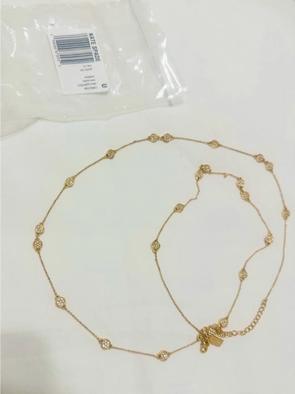 KATE SPADE GATSBY GOLD DOT MINI SCATTER NECKLACE NWT